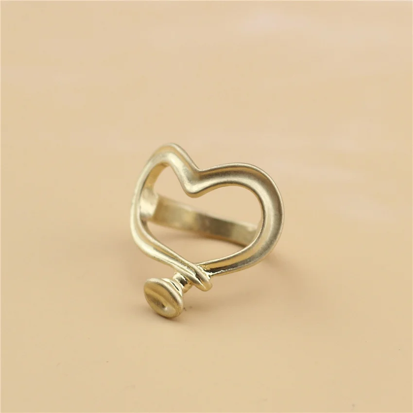 Anslow Fashion Jewelry New Gold Plated Creative Design Heart Charms Women Men Wedding Ring Couple Love Promise Gift LOW0085AR | Украшения и