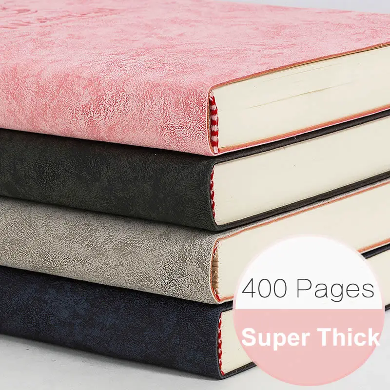 400Pages B5 Super Thick Wax Sense Leather A5 Notebook large Business Office Daily Work Notepad | Канцтовары для офиса и дома