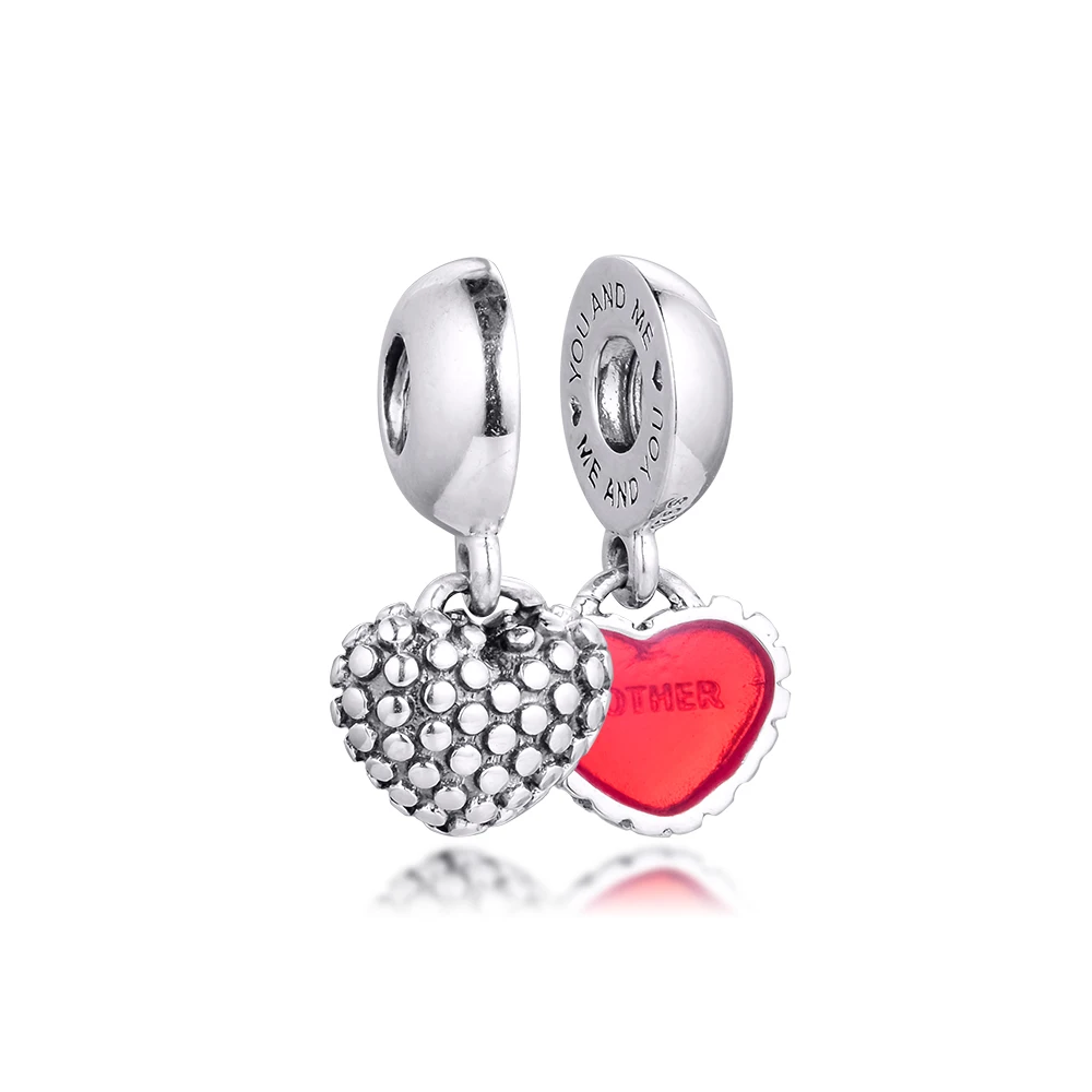 

Fit Pandora Bracelets Mother & Daughter Charms 925 Original Sterling Silver Beads for Jewelry Making DIY Women Berloque
