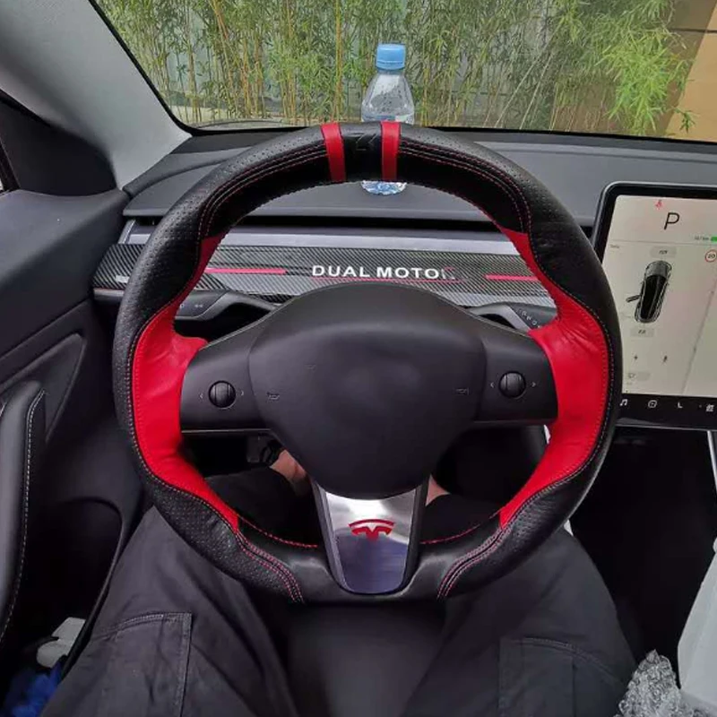 Подходит для рулевого колеса Tesla model 3 нашивка из алюминиевого сплава внутренние