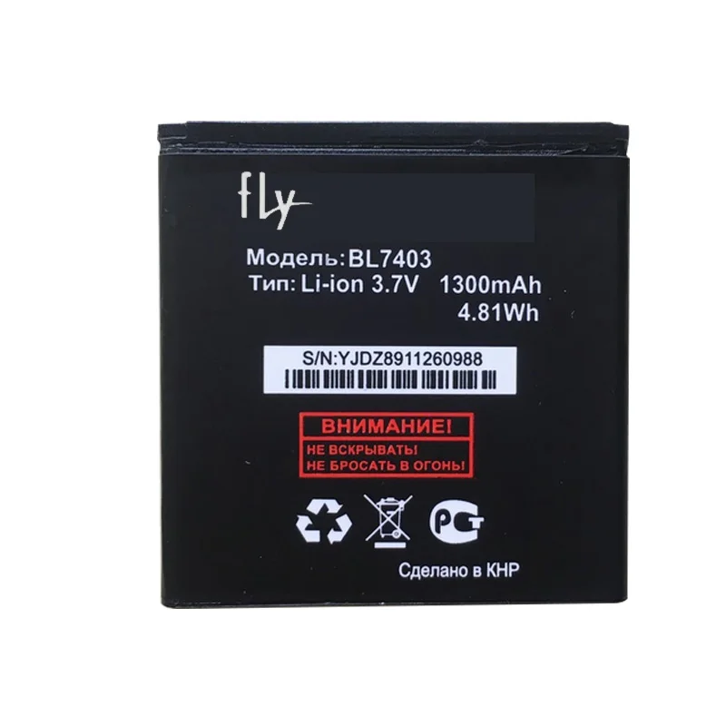 1 шт. Аккумулятор для Fly BL7403 3 7 В 1300 мАч сменный литий ионный аккумулятор BL 7403