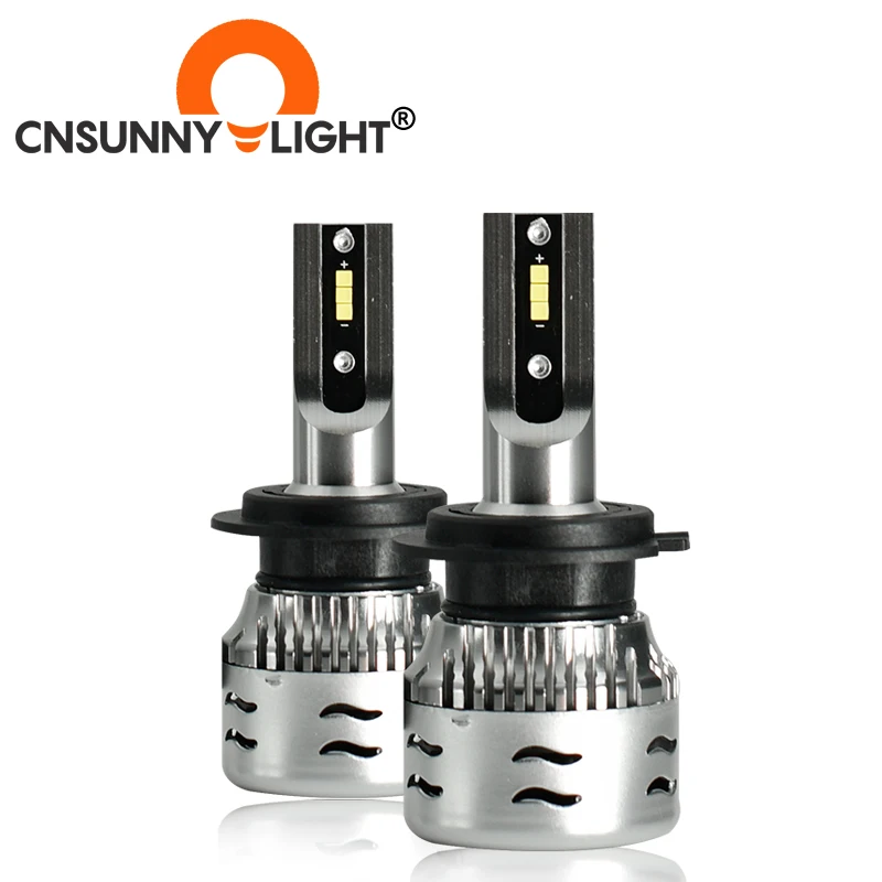Тип СВЕТОДИОДА направленного света CNSUNNYLIGHT H7 светодиодный фар автомобиля лампы