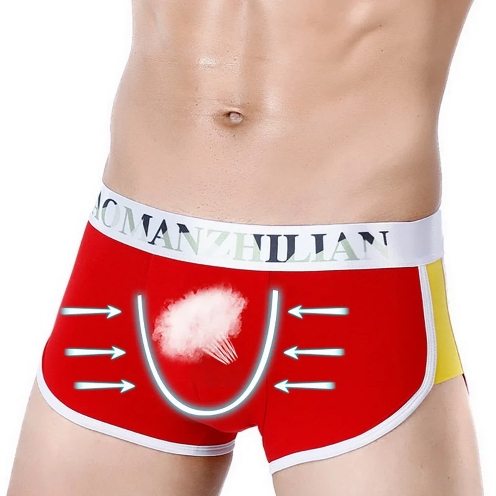 MJARTORIA 2020 мужское нижнее белье хлопок дышащая средняя талия сексуальные сшитые