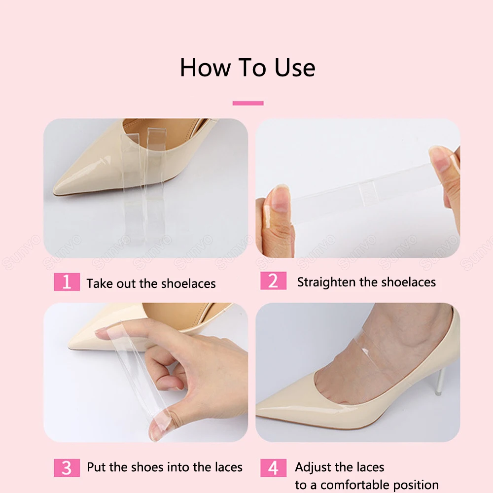 Elastic Shoelaces for Women High Heels Shoelace Strap Fashion Shoestrings Anti-loose Heels Laces Holding Loose Shoe Accesories