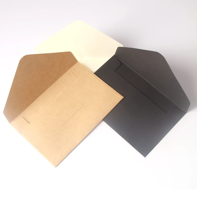 20 шт. классические компактные бумажные конверты с окошком для свадебных