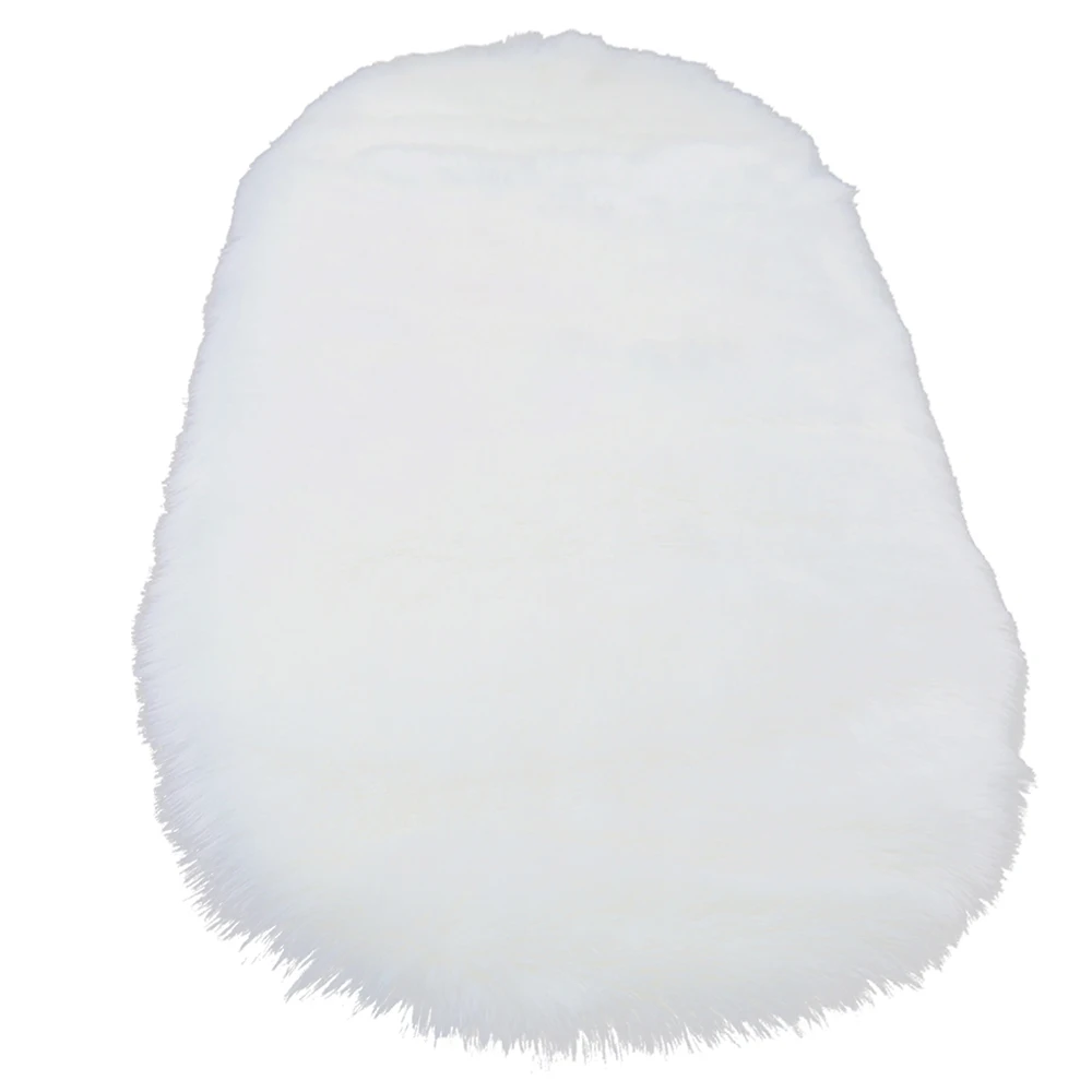 60x90cm White Мягкий ковер из овчины коврики для дома Спальня Гостиная теплые напольные коврики коврик кожа мех ковры коврики искусственный мех ковры - Цвет: 60x90cm White