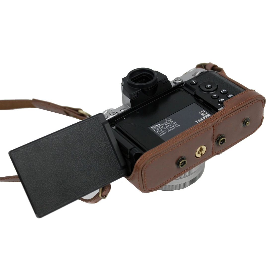 Роскошный кожаный чехол-бампер для камеры Nikon Z fc ZFC Z-FC С DX 16-50 мм f3.5-6 3 VR объектив/28