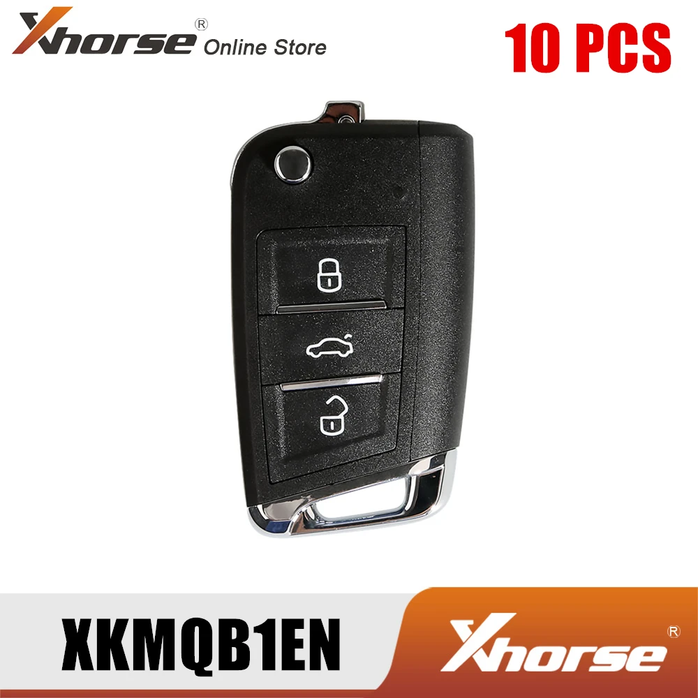 Xhorse XKMQB1EN проводной дистанционный ключ для VW MQB Flip 3 кнопки английская версия 10