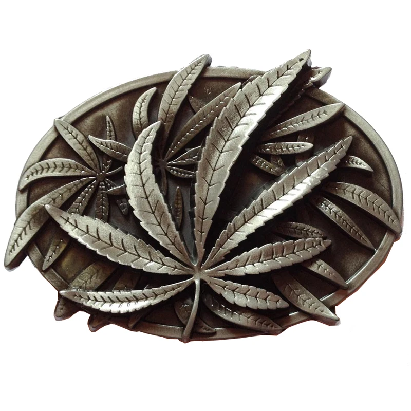 Ремень в западном стиле лист из цинкового сплава с пряжкой для мужчин и женщин