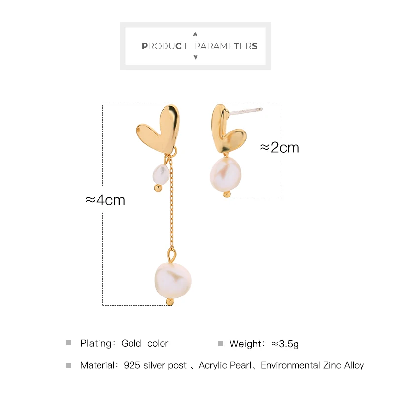Простые Дизайнерские серьги подвески для женщин Асимметричная акриловая