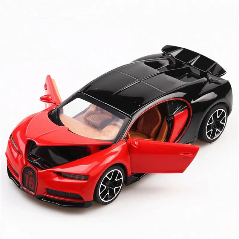 1:32 игрушечный автомобиль Bugatti Chiron металлическая игрушечная машинка из сплава