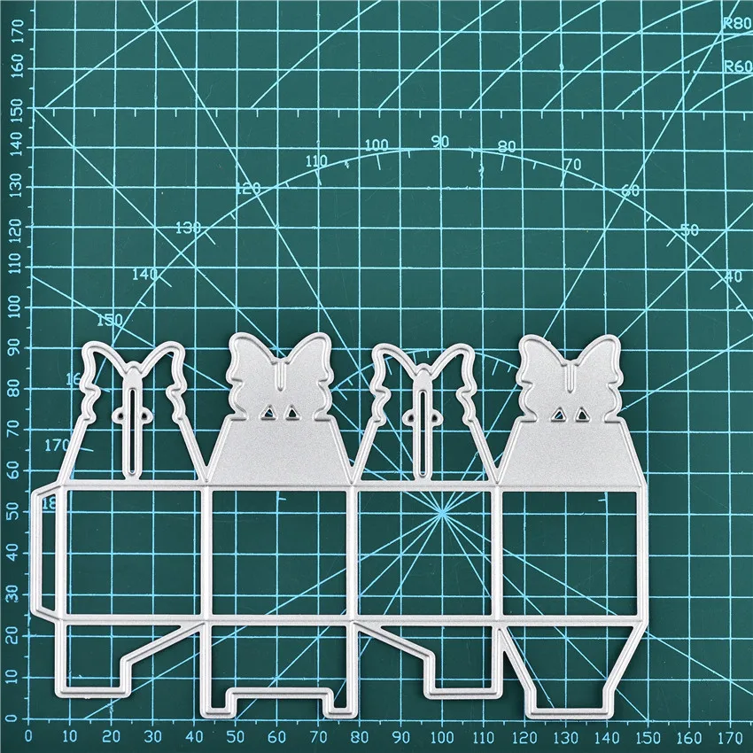 DiyArts Подарочная коробка металлические режущие штампы изготовление скрапбукинга штамп для теснения с вырезами трафарет ремесло штампы новые для декора