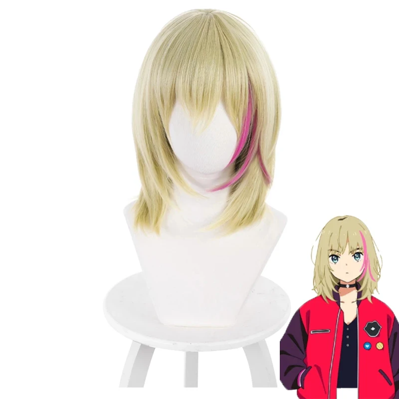 Peluca de Anime WONDER EGG, peluca de Cosplay de Rika Kawai, pelo sintético corto resistente al calor para mujeres, juego de rol para fiesta