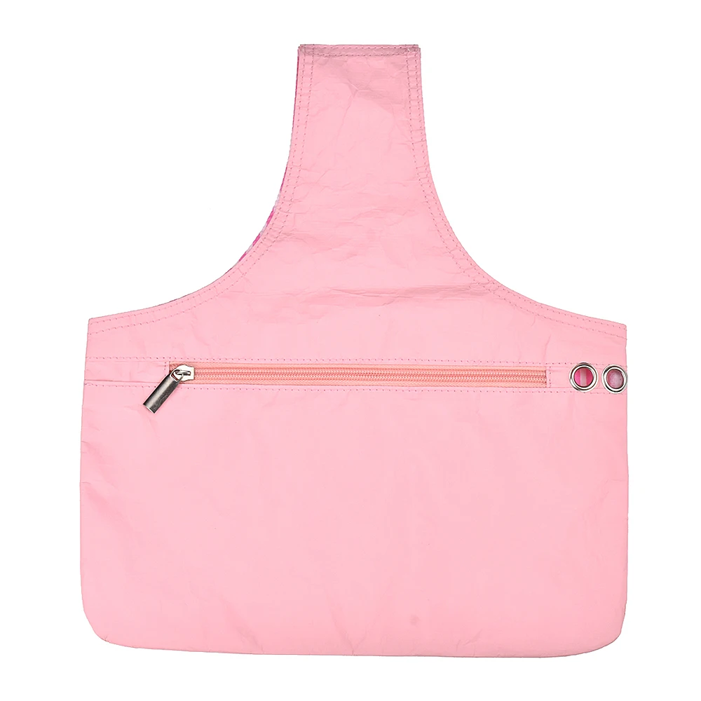 pink Нейлоновая вязаная сумка с короткими ручками, сумка для хранения пряжи, органайзер для небольших проектов, Экологичная сумка для хранения, сумка для ручного шитья, 1 шт - Цвет: pink