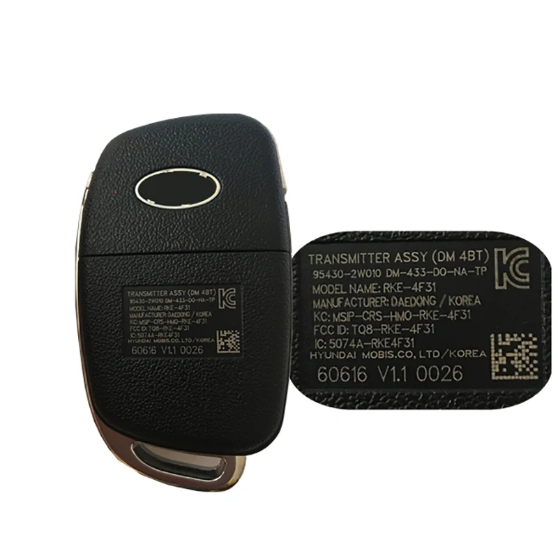 

CN020042 PCB Board Original Stock For 4 Button 2017 Hyundai Santa Fe Keyless Entry Remote Flip Key 433MHZ 4D60 TQ8-RKE-4F31