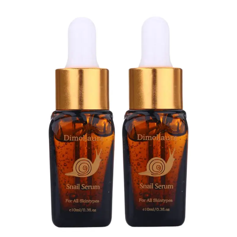 

*2PC Dimollaure Snail Serum Hyaluronic Acid Essence Face Cream Moisturizing Acne Treatment Skin Care Repair Whitening Anti-Aging