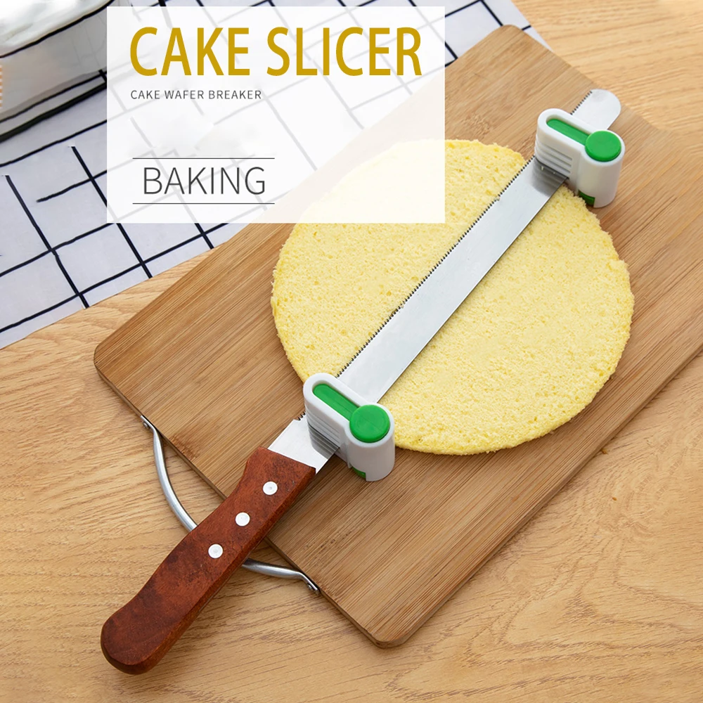 Инструмент для торта нож не может падение шлака Резак Кухня Layerer Sawtooth тост