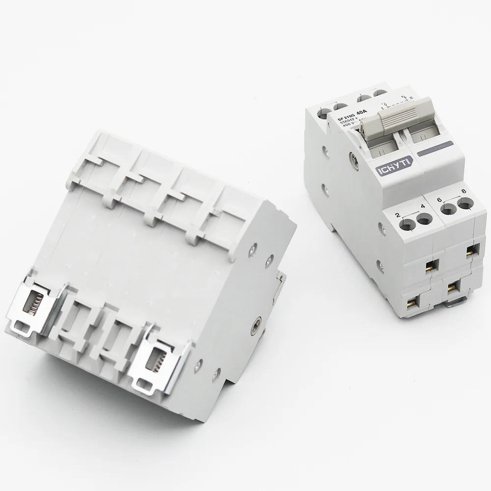 2P 40A Переключатель ВКЛ-ВЫКЛ изолированный переключатель MTS двойной питания