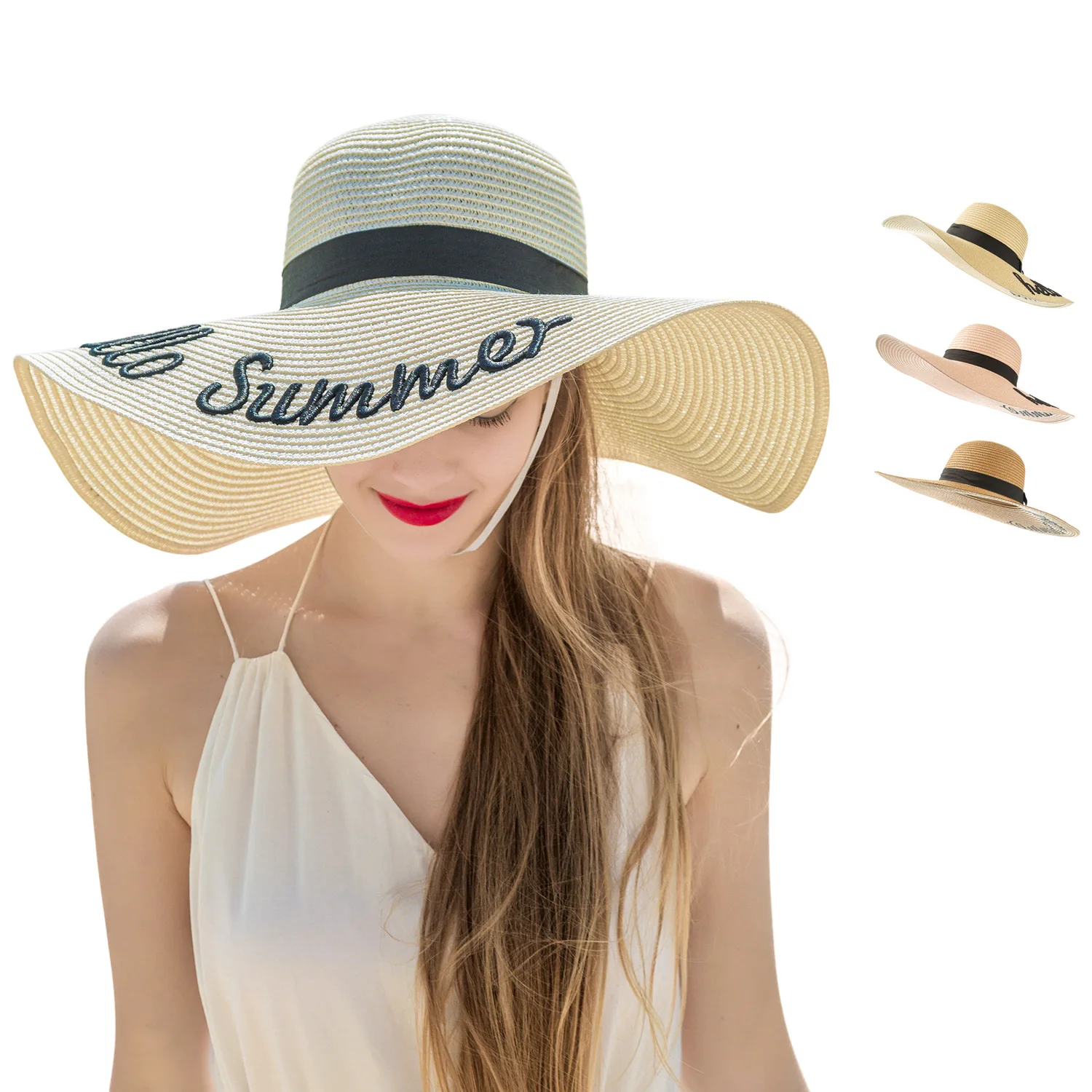 

Seaside Sunscreen Sun Hat Breathable Ladies Hat Adult European And American Printing Wide Brim Adult Straw Hat 21 Recommendation