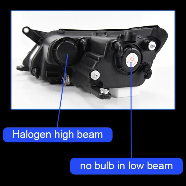 Head Lamp For Car VW Tiguan 2009-2012 Headlights Fog Lights Daytime Running Lights DRL H7 LED Bi Xenon Bulb Car Accessories - Цвет: A