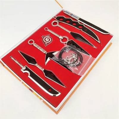 Новый набор металлических игрушек меч Наруто кунай нож метание Набор Мини оружие