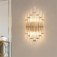 modern simple home decor living room background wall lamp nordic design corridor aisle luxury crystal wall light indoor lighting