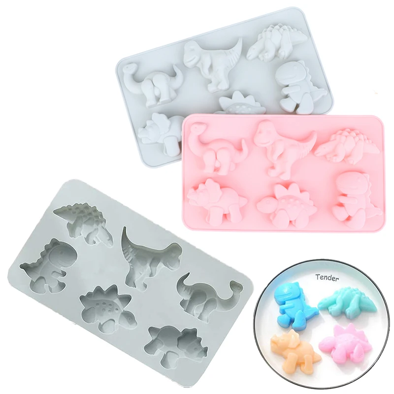 Силиконовые формы для торта в виде динозавра Детская мультяшная форма шоколада