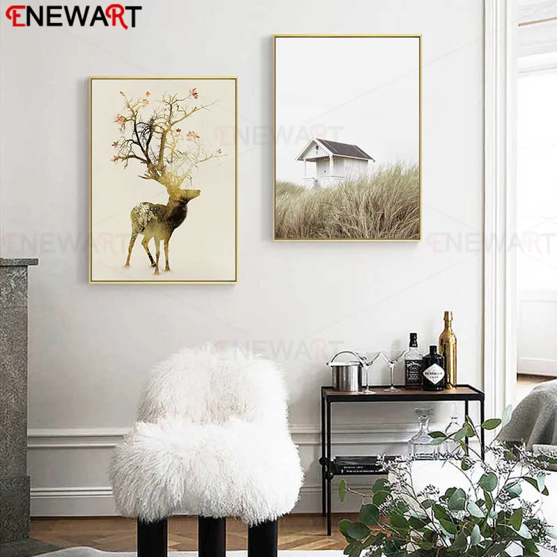 Современная Картина на холсте красивый настенный постер украшение дома яркая