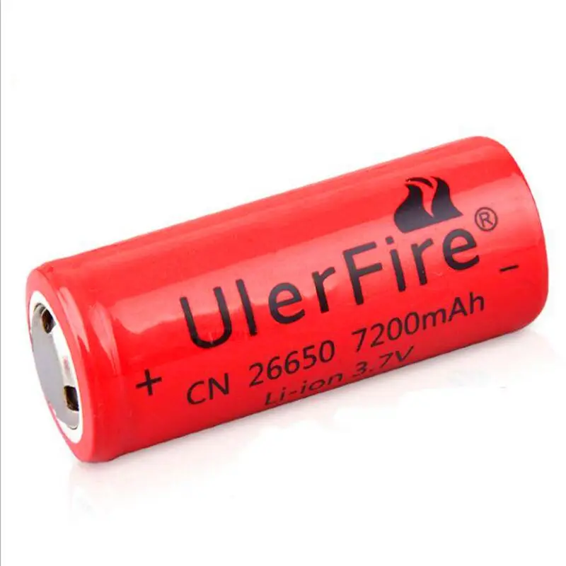 

2/6/12pcs 26650 7200mAh 20A Power Rechargeable 3.7V Lithium Li-ion Battery 26650A batteries for Flashlight