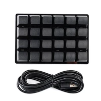 mini black 24 key mechanical keyboard 9 key 16 key gaming keyboard shortcut programmable keypad keys custom macro