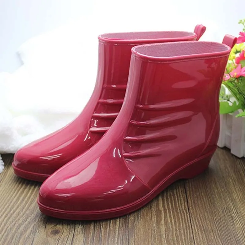 

Women Rain Boots Waterproof anti-slip Shoes Female's Outdoor Garden Kitchen Lady Smart Shoes Girl's Car Washing rubber galoshoes