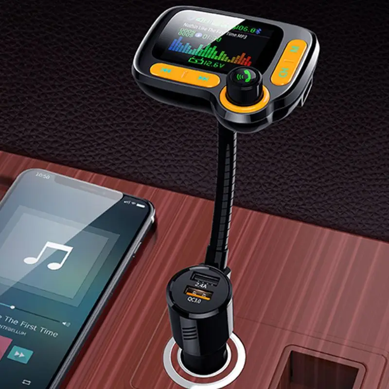 

Multifunctional Auto MP3 Music Player Car Bluetooth Adapter Support TF Card AUX Hands-free Calling Car Charger with 1.77''