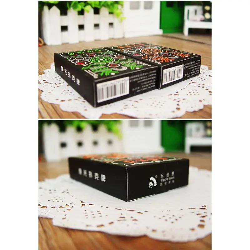 1 Набор фантастический светящийся Флуоресцентный светильник Ночной покер