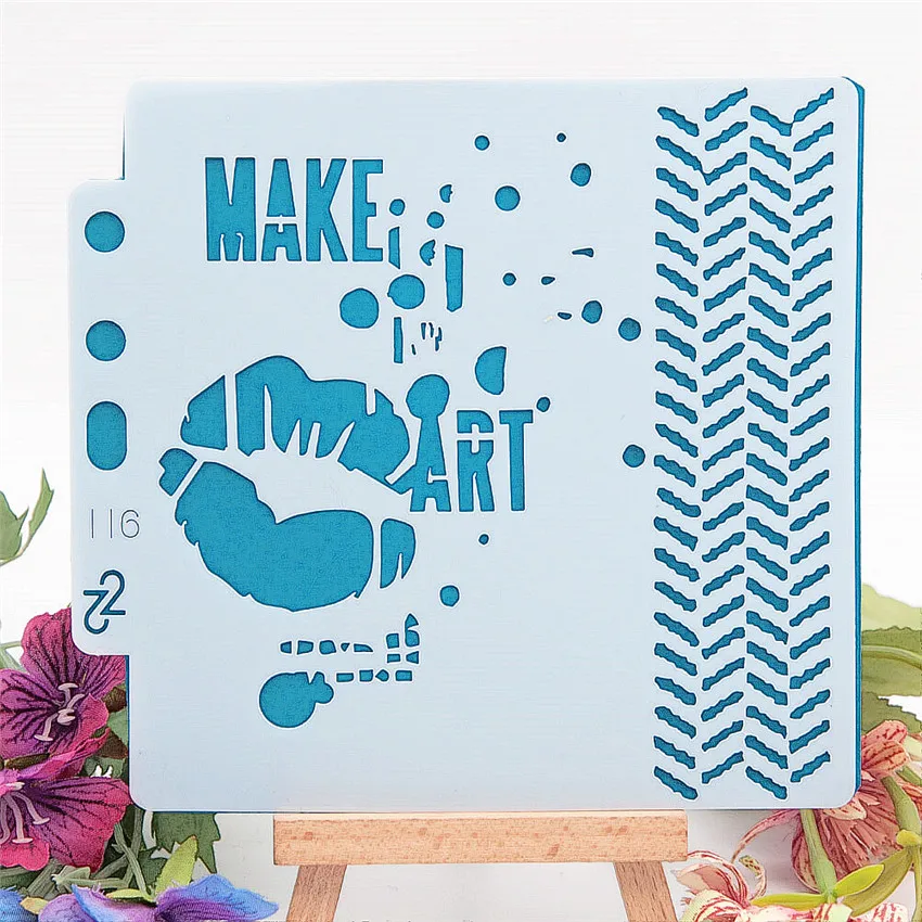 13x14 см мечта с принтом в виде губ для скрапбукинга Трафареты спрей Пластик