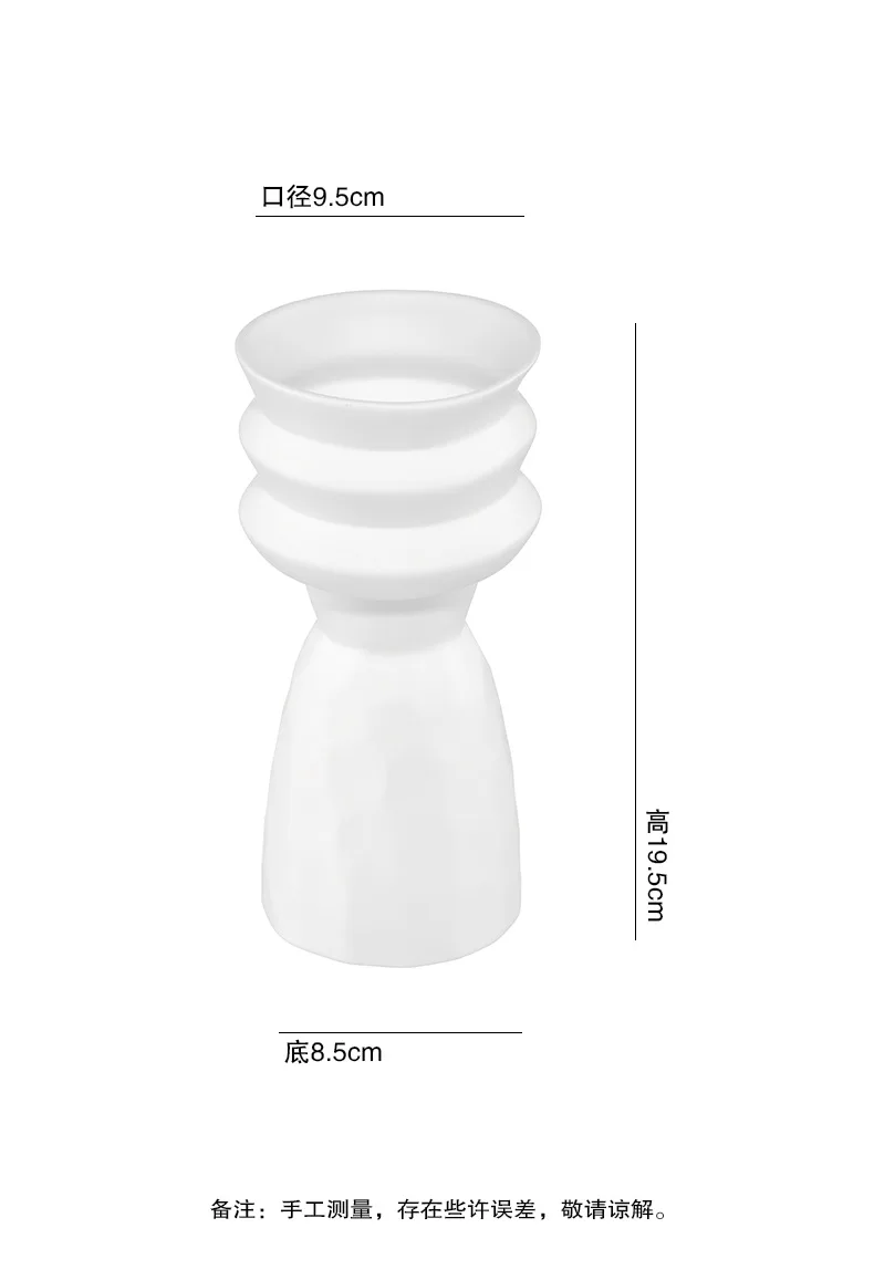 

Luxury Nordic White Ceramic Vase Decoration Home Decor Modern Large Vase for Flowers Living Room Decoration Home Accessorie Gift