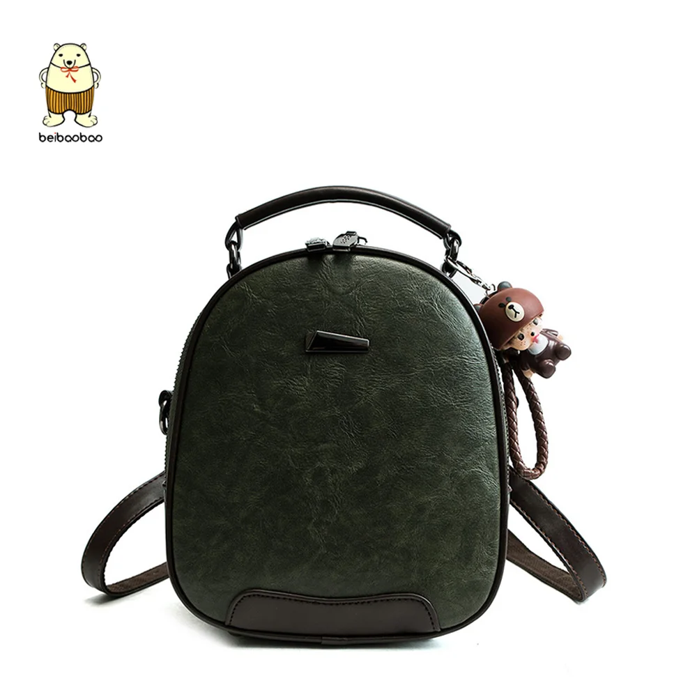 Новинка 2021 женский модный однотонный рюкзак из искусственной кожи с пряжкой