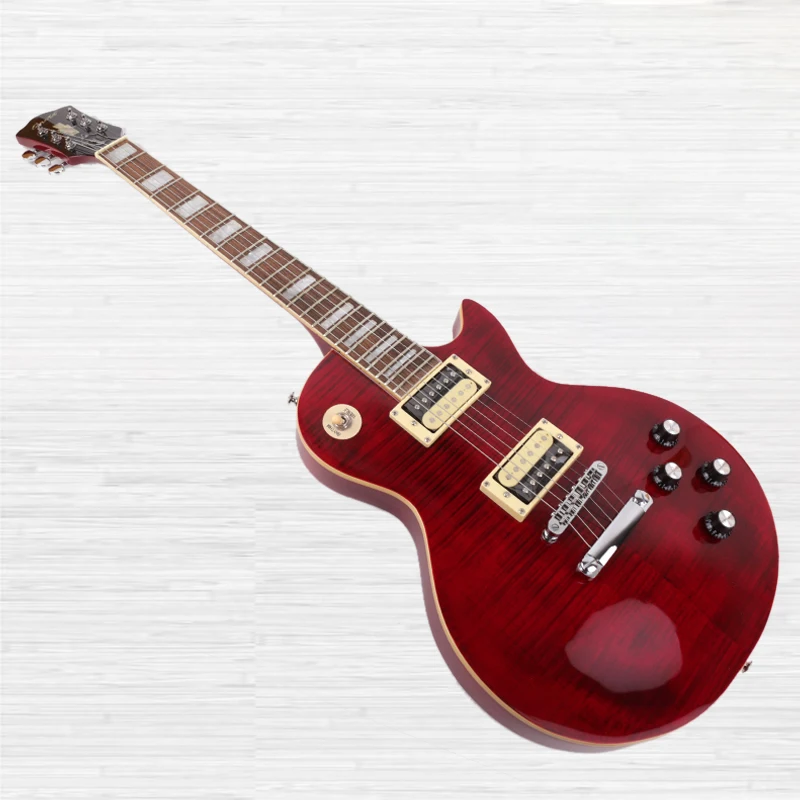 

good quality electric guitar red maple free shipping