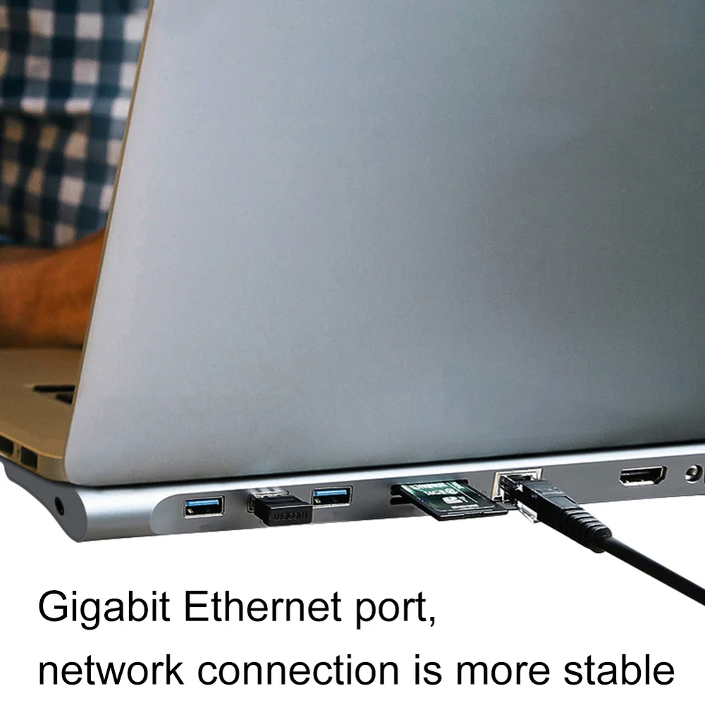 USB C концентратор для USB3.0 TF SD ридер HDMI VGA RJ45 3,5 аудио мини DP док-станция для MacBook Pro USB-C type C 11 порт USB C концентратор