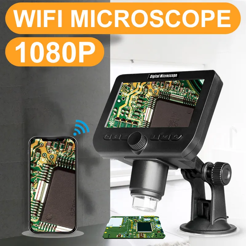 

1000X Digital Microscope Electron Microscope Wi-Fi Microscope Monitoring Computers Ear Cleaning Tool Wifi Inspection