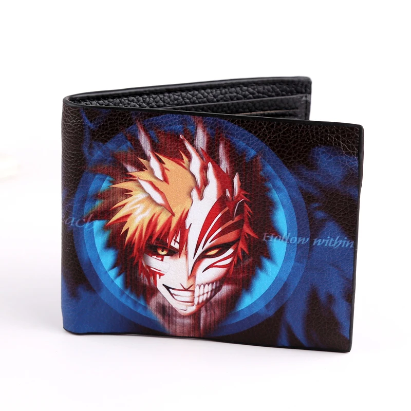 Новый хит продаж Bleach Kurosaki Ichigo кошелек Складной Стиль цветной короткий меч арт
