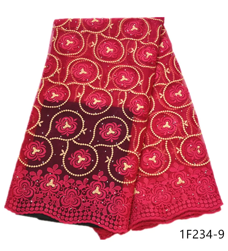 

Newest French Tulle Mesh Fabric with Stones Flower Embroidery High Class Wedding dress for Women African Lace Fabric 1F234