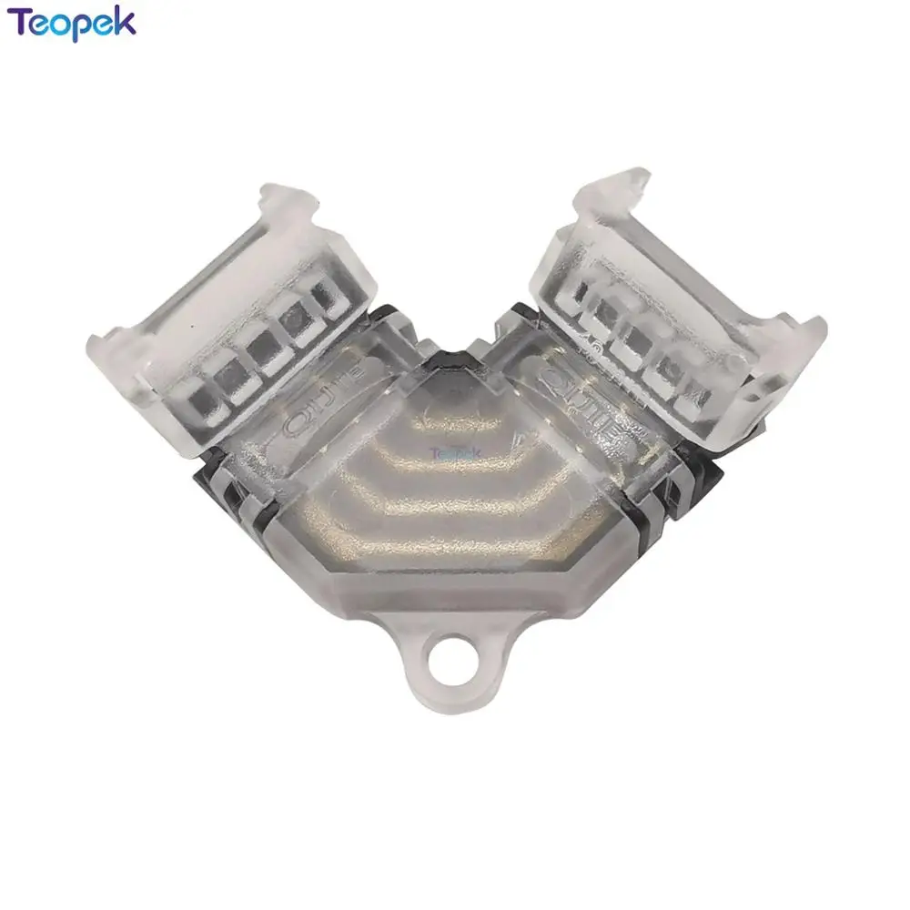 10pcs RGB 4 pin Corner LED Connector L Shape For Cnnecting Right Angle 10mm 5050 Strip Light Color Easy install | Обустройство дома