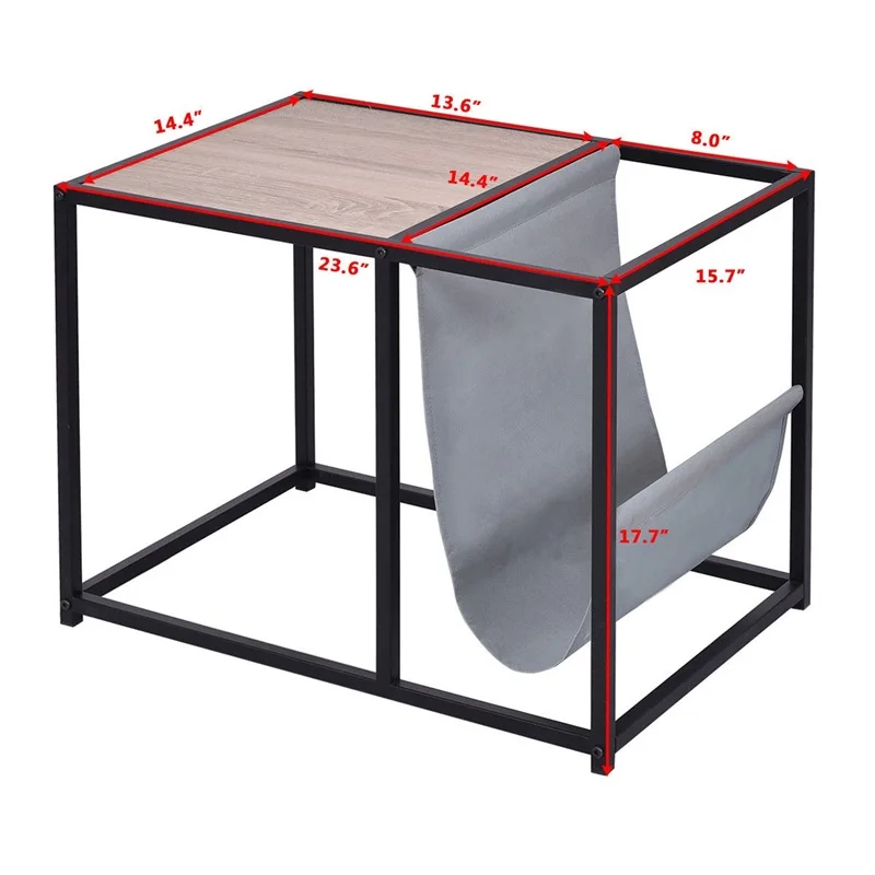 Металлический органайзер для журналов HW56182 красивый и универсальный стол