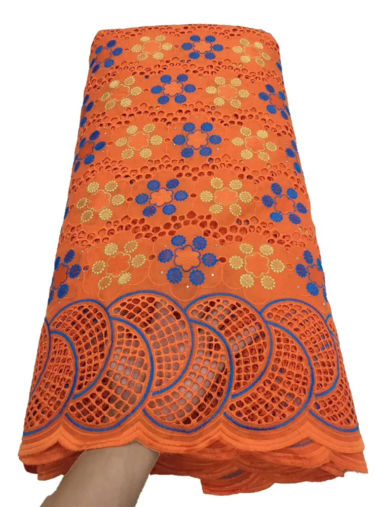 

MIQIER 2020 High Quality African nigerian Lace Fabric Pure Cotton fabric for sewing Embroidered Tulle lace Guipure LJF10001