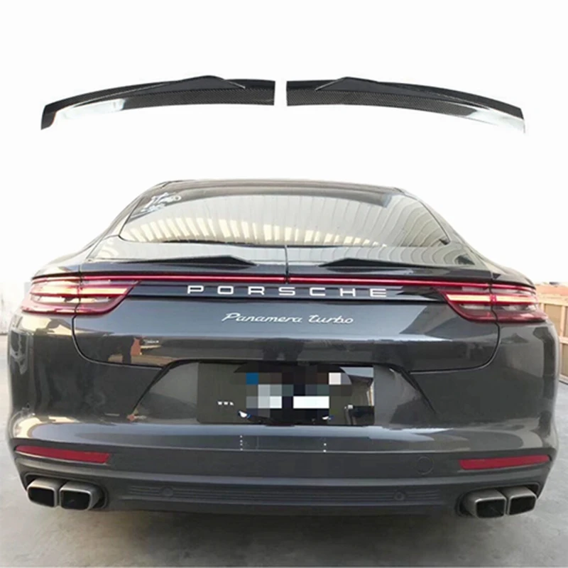 Задний спойлер из углеродного волокна для Porsche Panamera 971 2017 2019|Спойлеры и крылья| |