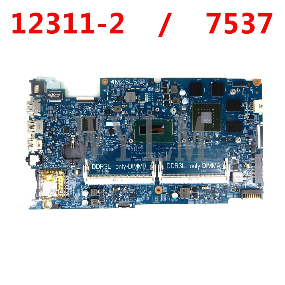 

Материнская плата для ноутбука для DELL Inspiron 7537 I7-4510U GT750M, материнская плата 12311-2 CN-0DPX9G 0DPX9G SR1EB N14P-GT-A2