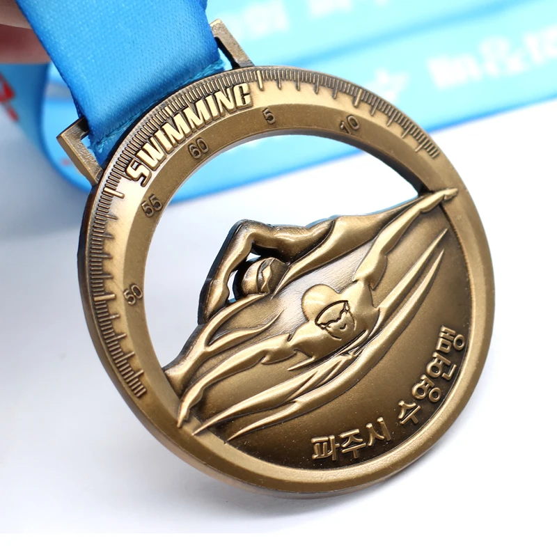 Недорогие медали под античную бронзу с покрытием заказ металлическая спортивная