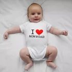 Боди для новорожденных девочек и мальчиков, боди с коротким рукавом, черного цвета, lange bebe dad Products