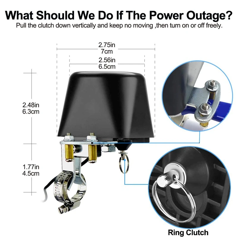 ZigBee умный беспроводной газовый водяной клапан Tuya APP Умный домашний