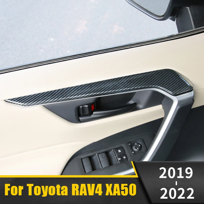 

Для Toyota Rav4 XA50 2022 2021 2020 2019 ABS Автомобильный Дверной подлокотник рамная полоса внутренние молдинги декоративная крышка отделка Аксессуары